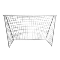 Porta da Calcio Giardino per Bambini 150x110x60cm con Rete Impermeabile Bianco