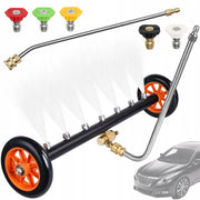 Set Accessori per Idropulitrice Rosfix – 5 Ugelli a Sgancio Rapido + Lancia 34cm Inclinata 30° | Acciaio Inox, Ottone