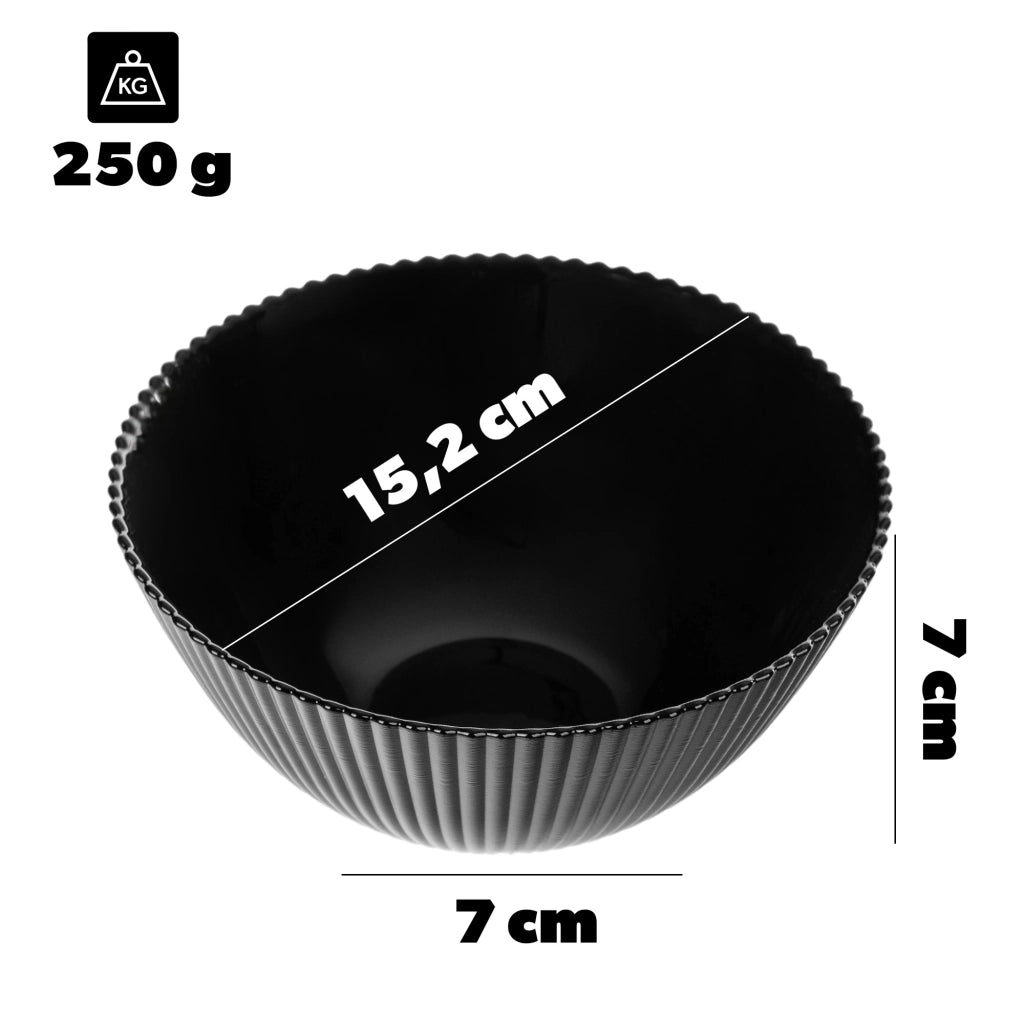 KADAX Zestaw Aurora czarny salaterka 15,2cm 37574