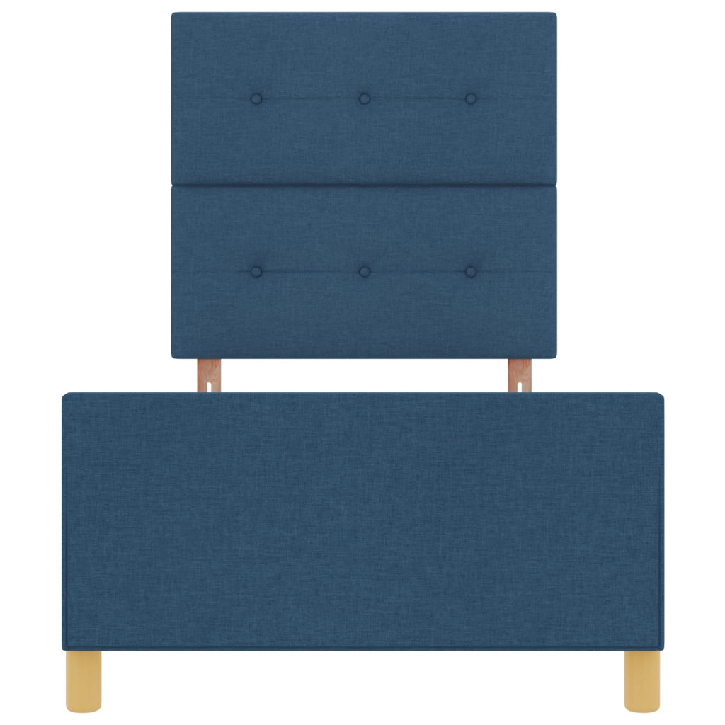 Struttura Letto  in Blu, 80x200 cm, Tessuto