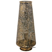 Lampada da tavolo in metallo dorato 24,5x24,5x57,5h