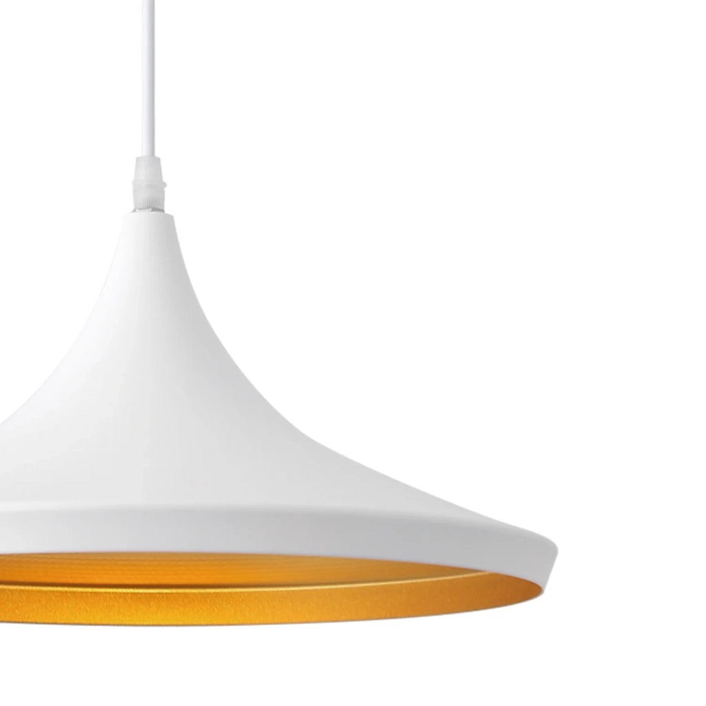 LÚZETE - LAMPADA A SOSPENSIONE ACCIAIO BIANCA Ø 36 CM ODELL