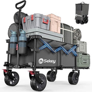 carrello in acciaio opaco XXL pieghevole con coda ribaltabile 135L e 200L carrello pieghevole carrello da pesca pieghevole colore grigio