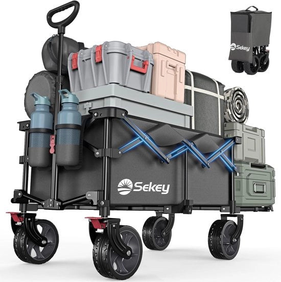 carrello in acciaio opaco XXL pieghevole con coda ribaltabile 135L e 200L carrello pieghevole carrello da pesca pieghevole colore grigio