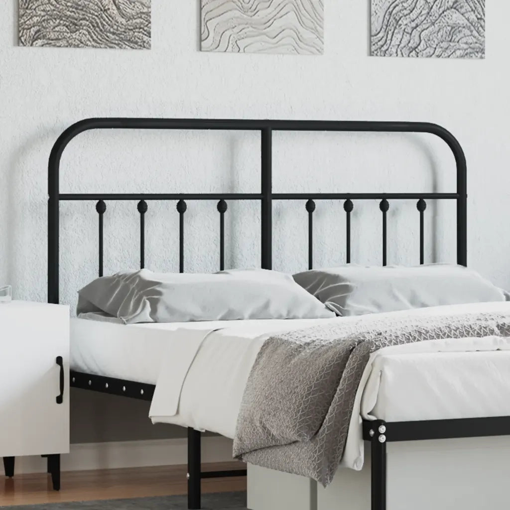 Testiera di Ricambio in Metallo Nero 140 cm 352611