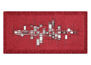 Tappeto Passatoia Cucina Corsia Retro Antiscivolo Disegno Pixel By Suardi - 55x140 - Rosso