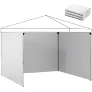 Pareti Laterali per Tenda 3x3 m ¨C Zephmum ¨C Tela Oxford con Cerniera Bianco