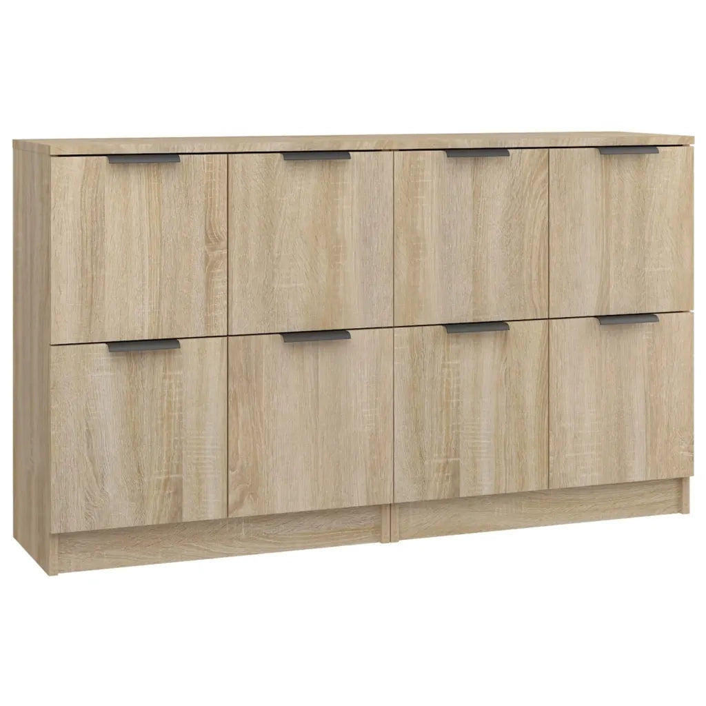 Credenze 2 pz | Madia | Buffet da pranzo | Armadio da pranzo Rovere Sonoma 60x30x70 cm in Legno Multistrato