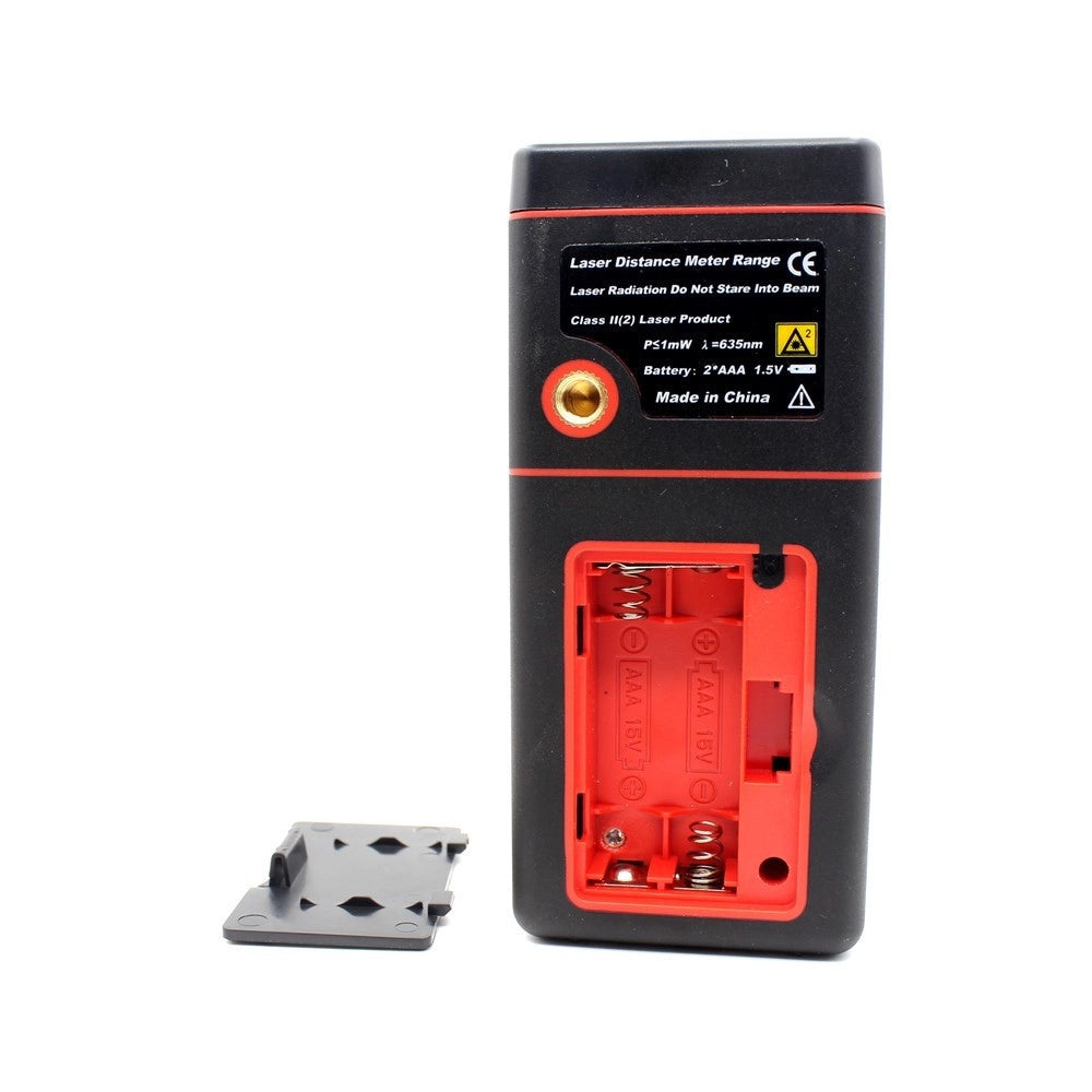Trade Shop - Misuratore Di Distanza Metro Puntatore Laser Ultrasuoni Display Lcd Misura 40 Mt -