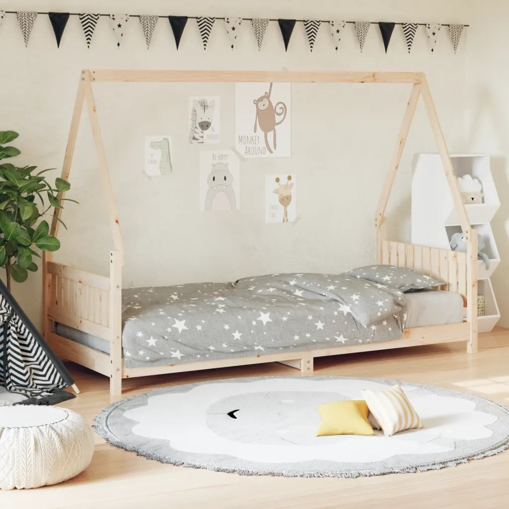 Giroletto per Bambini 80x200 cm in Legno Massello di Pino 834495