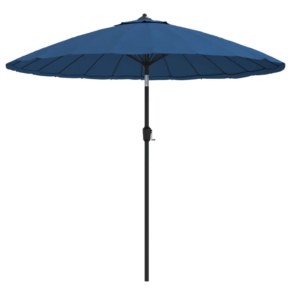 Ombrellone da Giardino con Palo in Alluminio 270 cm Azzurro 47311