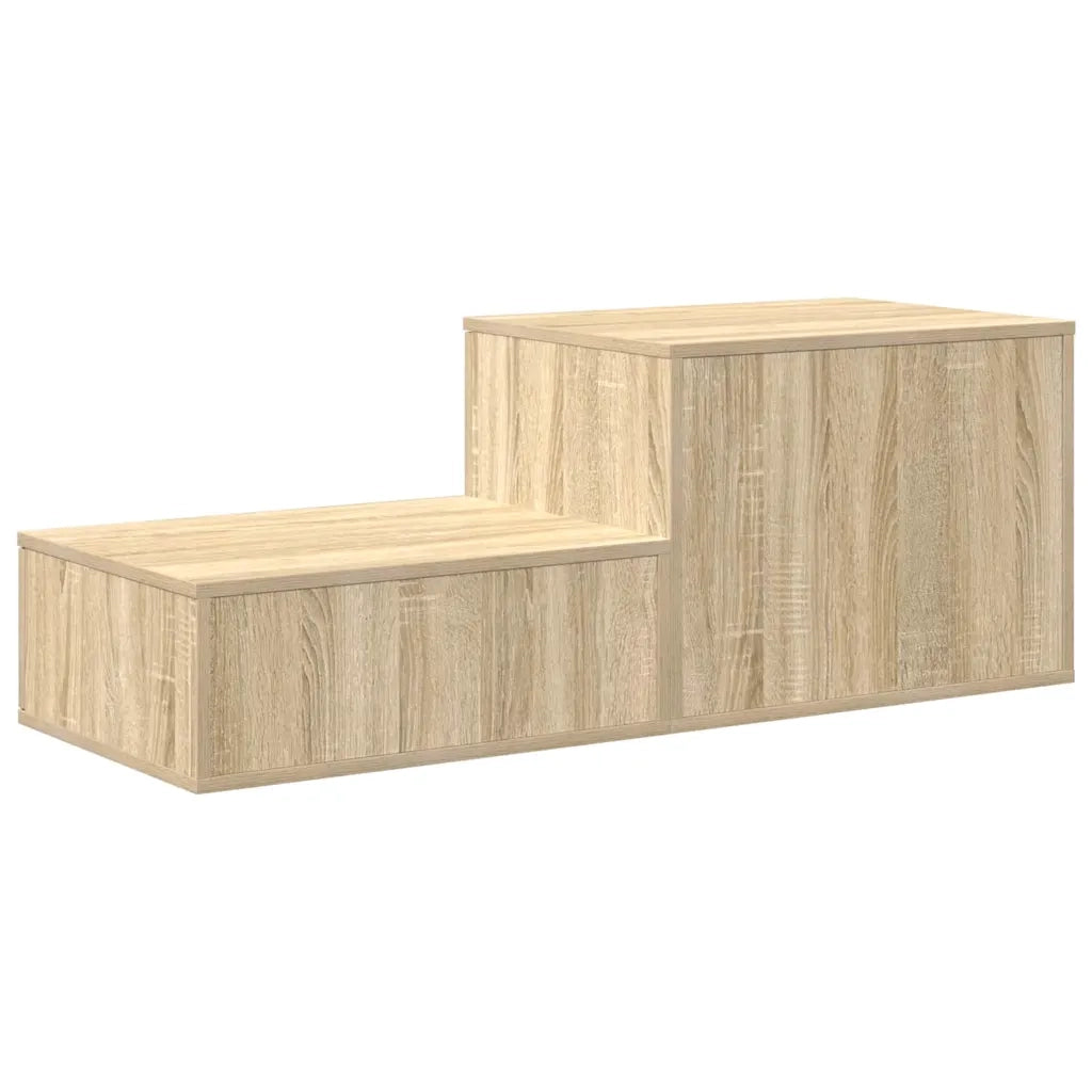 Mobile contenitore moderno per soggiorno/sala da pranzo 118 x 41 x 40 cm 2 ripiani in resistente legno di rovere Sonoma 02_0052112