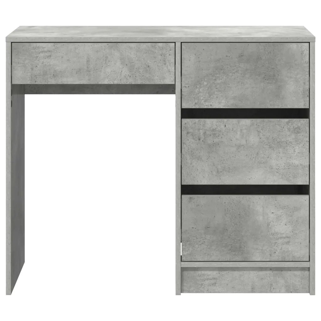 Scrivania | Tavolo da Ufficio Grigio cemento 90 x 37.5 x 75 cm Legno multistrato