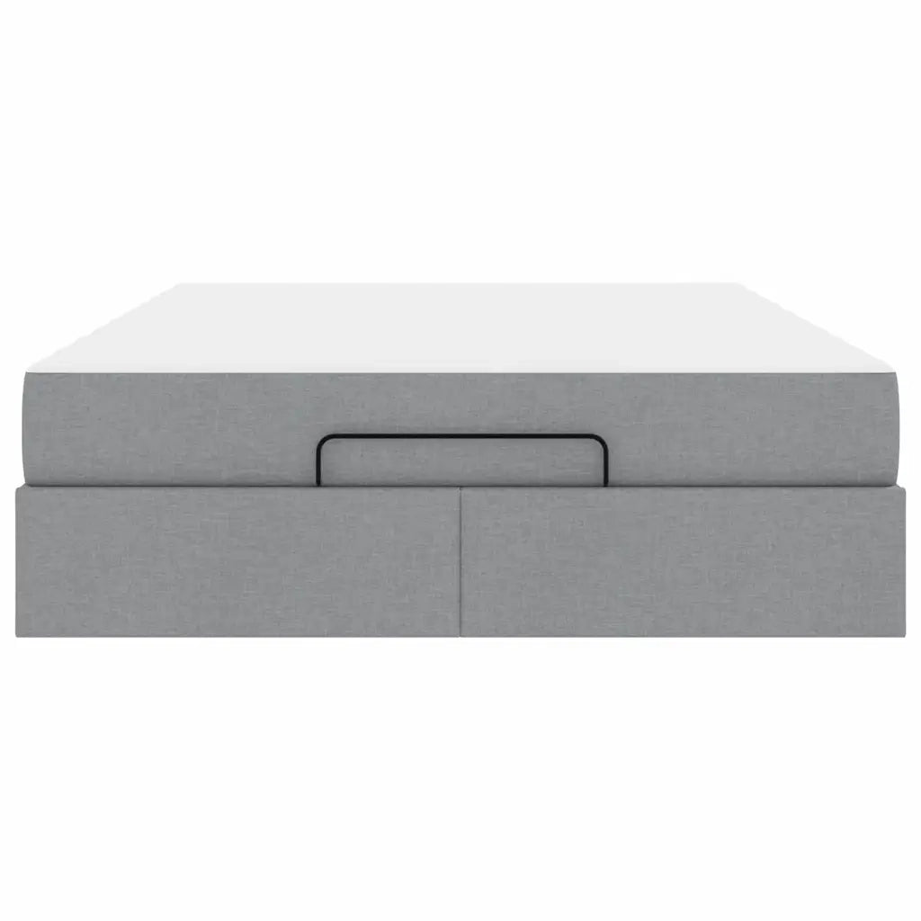 vidaXL Struttura del letto Grigio chiaro 160 x 200 cm Tessuto
