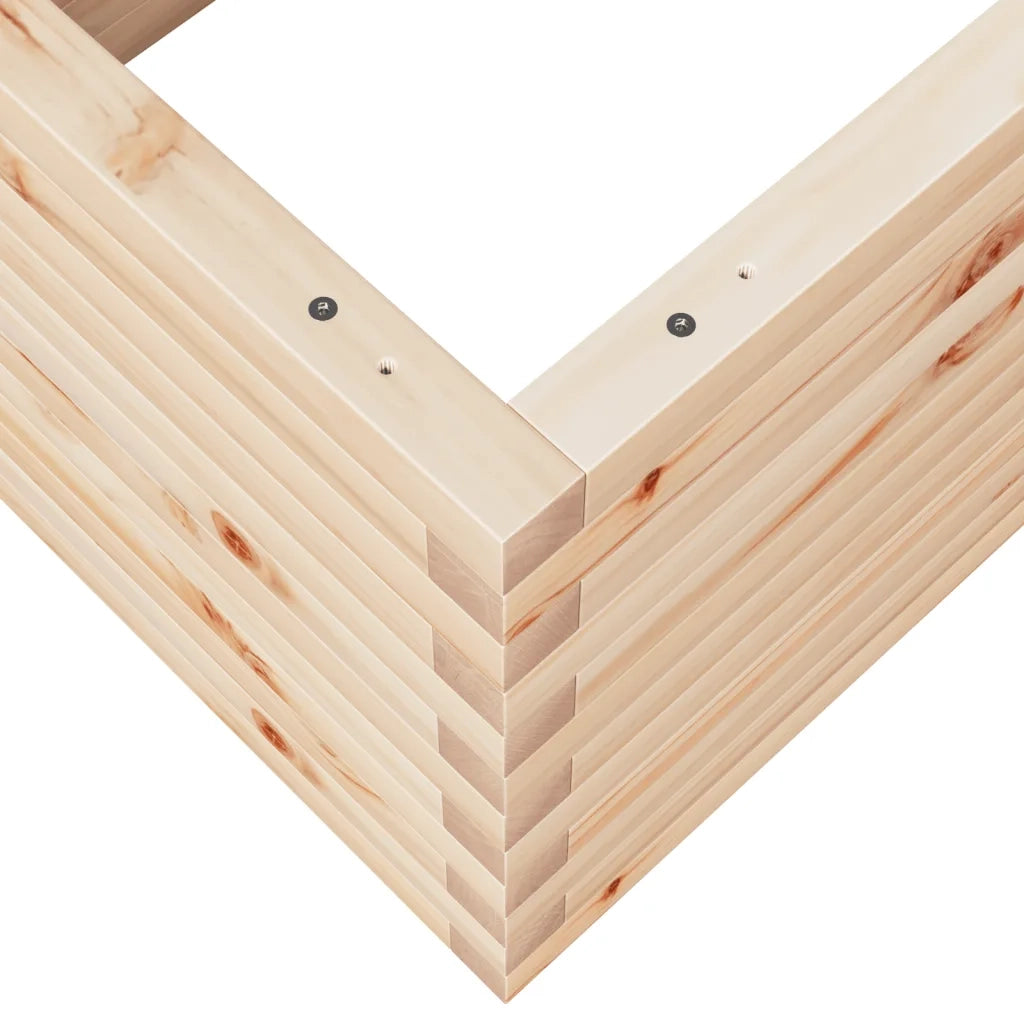 Fioriera da Giardino-Vaso da Esterno 110x60x45,5 cm in Legno Massello di Pino 314218