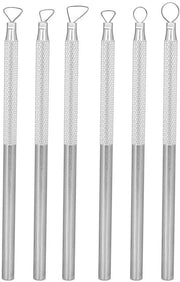 Kit di utensili per scultura 6 pezzi - Raspatore in alluminio - Strumenti per adulti - Kit di modellazione - Accessori per argilla - Materiale duraturo