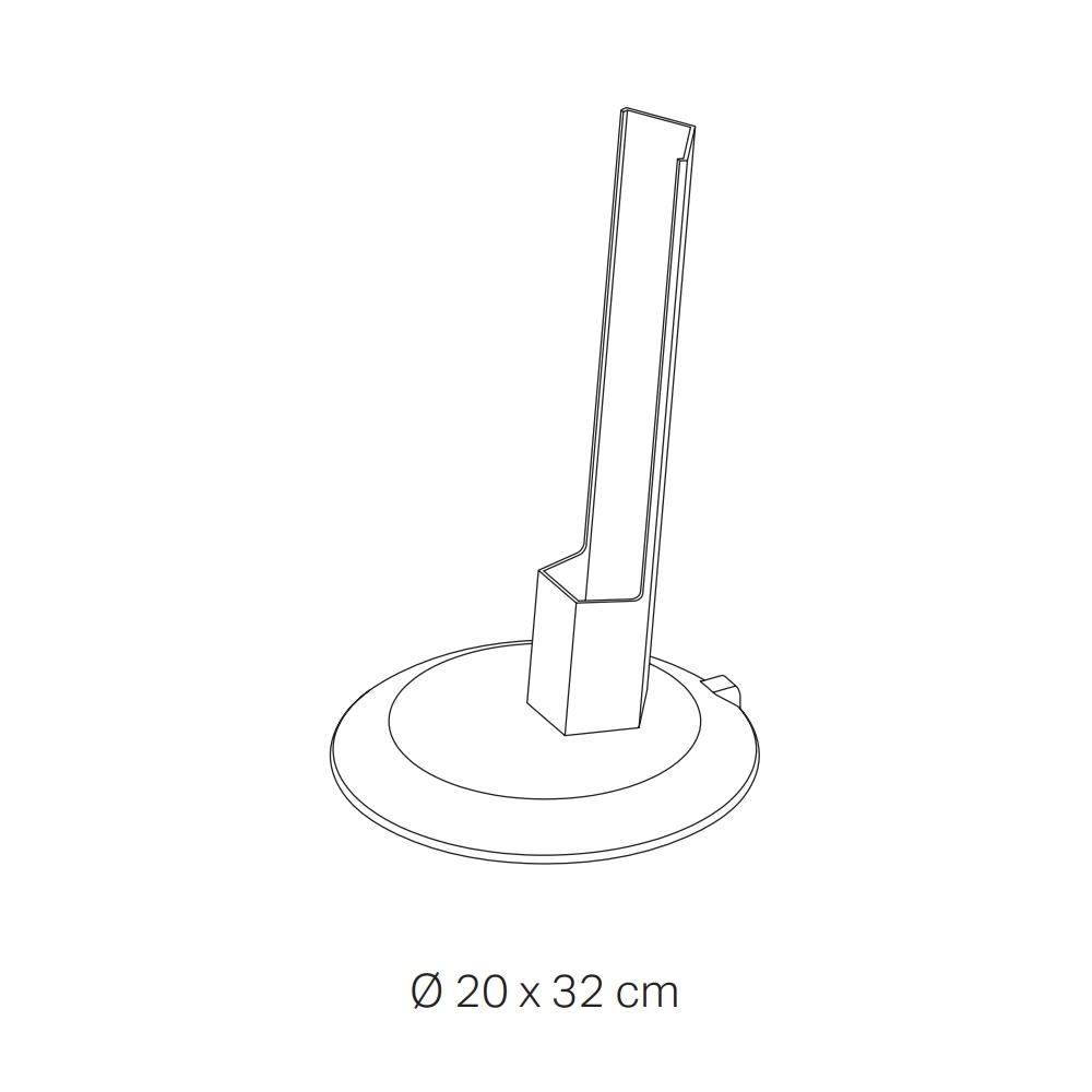 Pencil base di ricarica Zafferano - Accessorio per modulo luminoso portatile - Adatto a tutte le lampade Pencil Corten