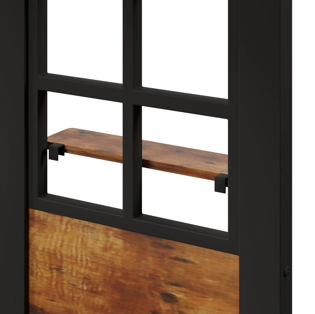 Letto a soppalco 140x200 cm con scala contenitore e area gioco, nero