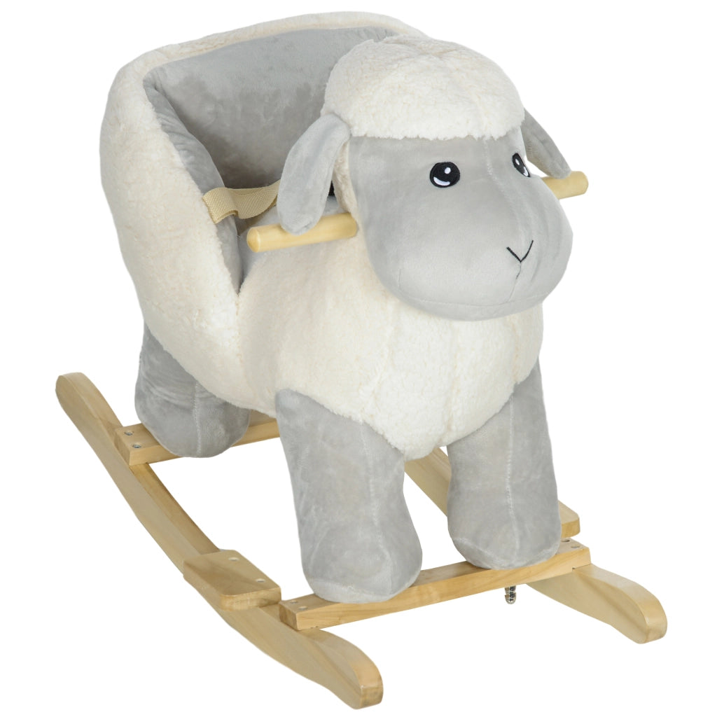 Cavallo a Dondolo Bambini Grigio con Suoni ¨C zephmum ¨C 18-36 Mesi
