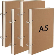 Quaderno di schizzi 4-Pack - 13 x 19 cm - 85 fogli - 170 pagine - legatura a cerniera - copertina in carta forte - 160 g/m² carta - quaderno di schizzi