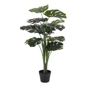 Pianta Artificiale Monstera, Verde, Polietilene, 50x50x90 cm