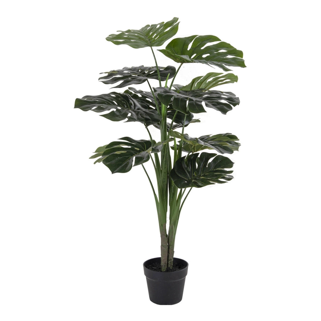 Pianta Artificiale Monstera, Verde, Polietilene, 50x50x90 cm