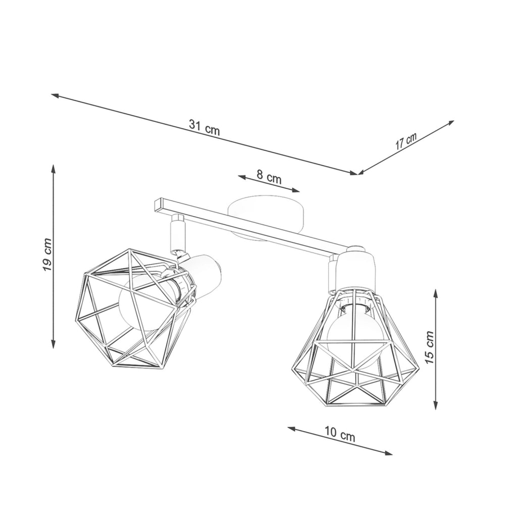 Lampada da soffitto ARTEMIS 2 bianco