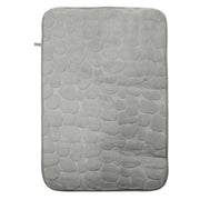 Trade Shop - Tappeto Tappetino In Tessuto Effetto Sassi Per Arredo Bagno 45x70cm 79932 Grigio -