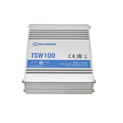Unmanaged poe+ switch, 5xrj45 gigabit, 4xpoe+ 802.3af/at, poe budget 120w, per tvcc - no alimentatore - TSW100