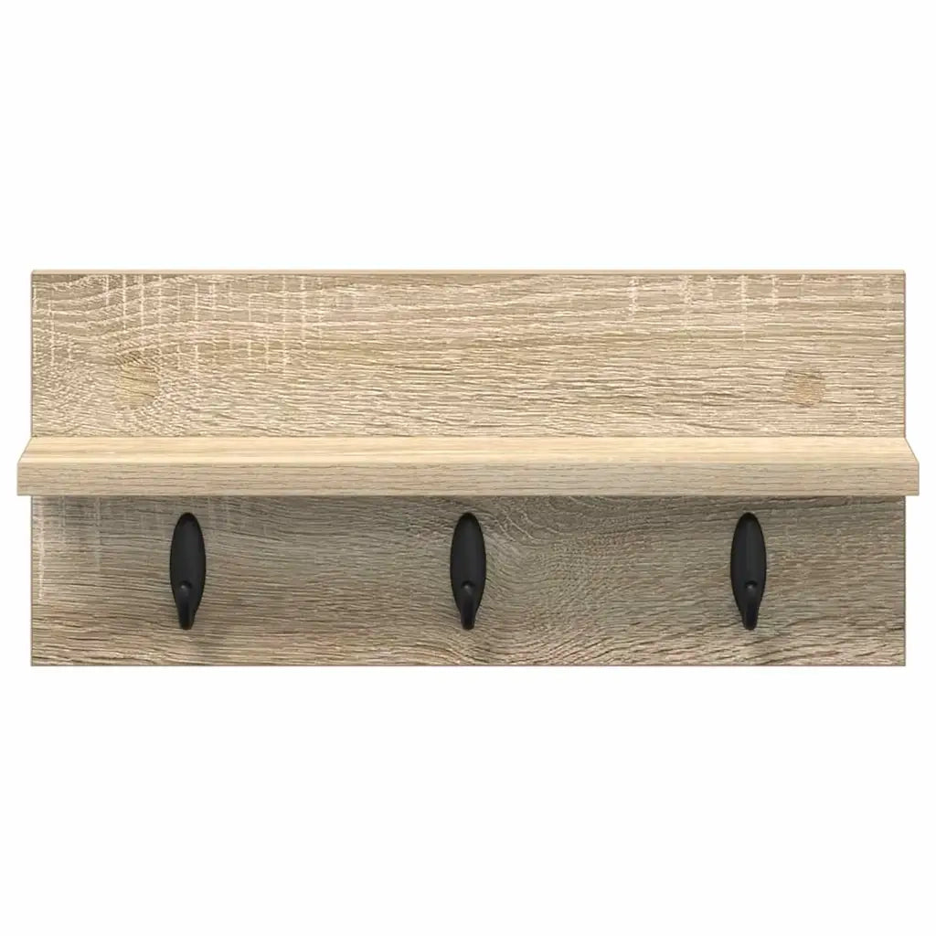 vidaXL Appendiabiti a muro rovere sonoma 40 x 10.5 x 18 cm