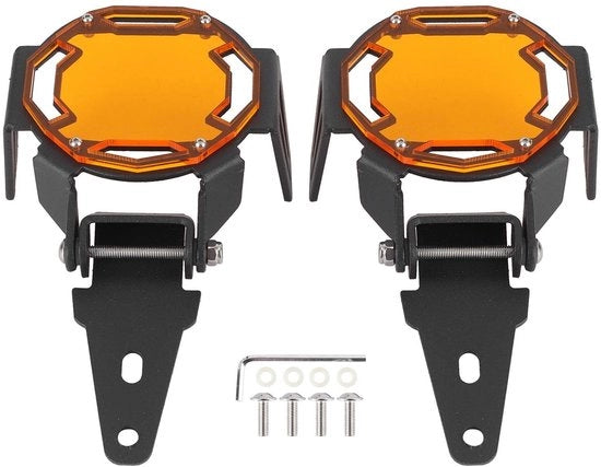 Guarda Lampo Premium in Alluminio - Resistente ai Danni - Per R1200GS/R1250GS Adventure LC - Incluso Hardware di Installazione - Sostenibile - Protezione della Lampada