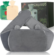 4-in-1 termos con cavo allungabile - regalo di Natale - 1 litro termos con cavo termos e scatola regalo - borraccia termica riutilizzabile trasportabile grigia - verde.