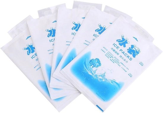 Set di Gel Ice Packs Riciclabili - 10 Pezzi di Materiali di Raffreddamento per Alimentazione, Medicina e Uso Industriale
