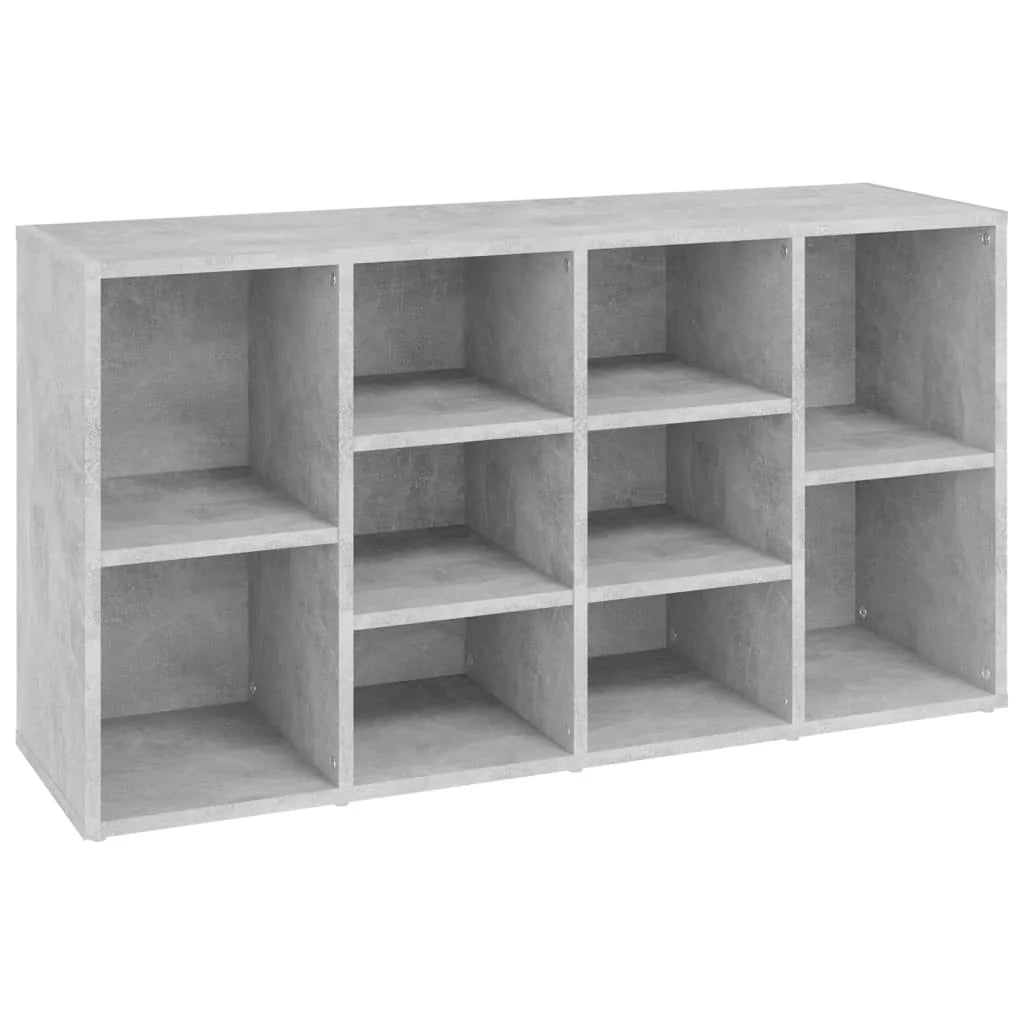 Panca portascarpe/stivali cassettiera scaffale mobiletto portaoggetti per ingresso 103 x 30 x 54,5 cm legno ingegnerizzato grigio 02_0022970