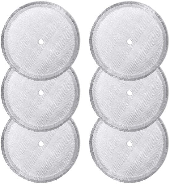 Set di filtri in acciaio inossidabile per caffè, universale per French Press, set di 6, adatto per 8 tazze.