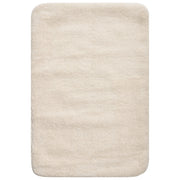 Tappetino da bagno in microfibra bianco sporco 60 x 90 cm con retro antiscivolo Accessori da bagno rettangolari morbidi