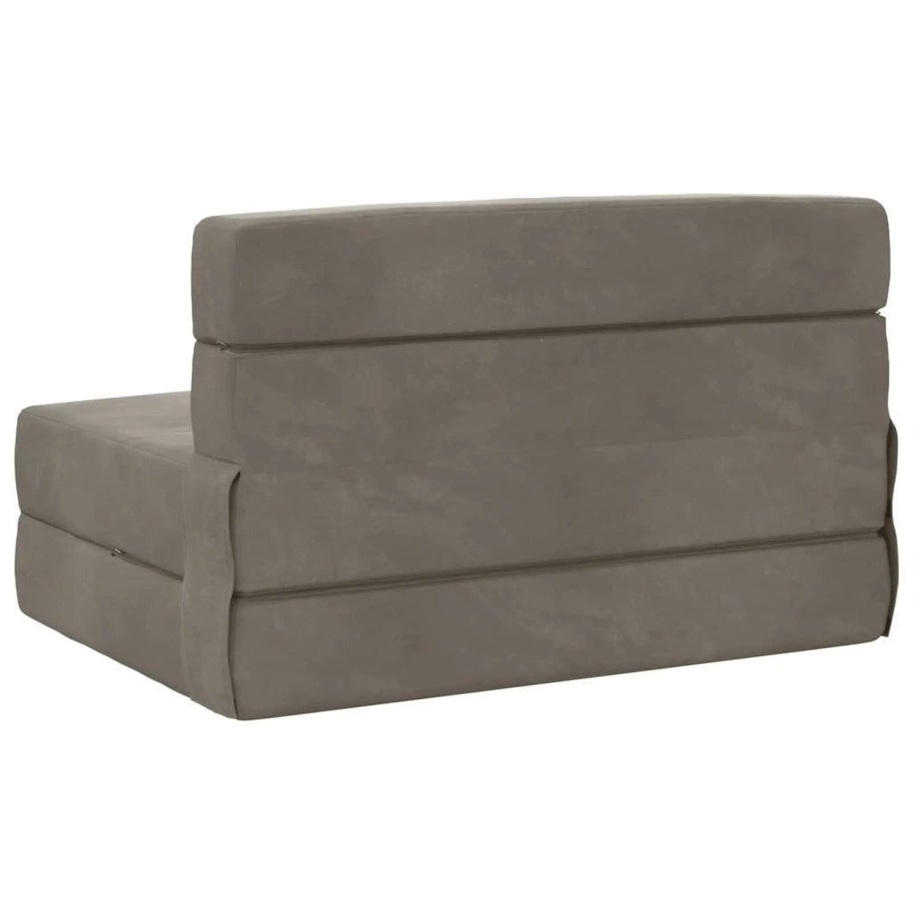 Divano letto | Sof¨¤ letto | Letto singolo Pieghevole Grigio Chiaro 70 x 80 x 60 cm Tessuto