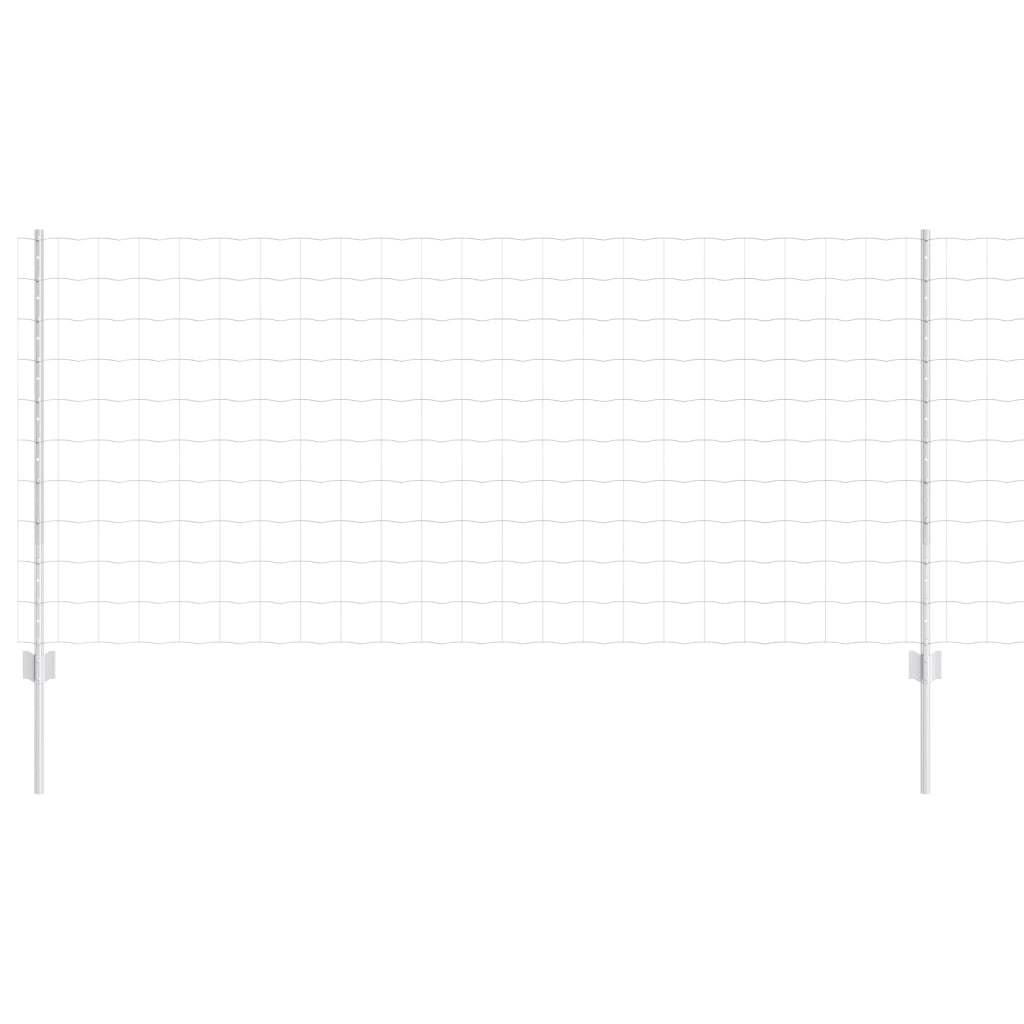 Fencetta Euro con 22 post in U Argento 1x25 m Acciaio