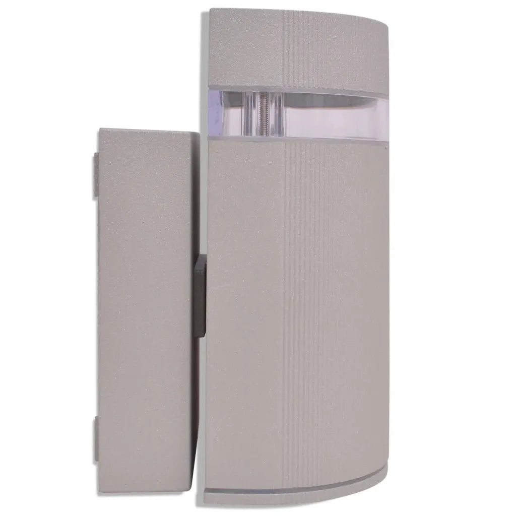 Luce da parete per esterno semi-cilindrica in alluminio grigio CFW4871036