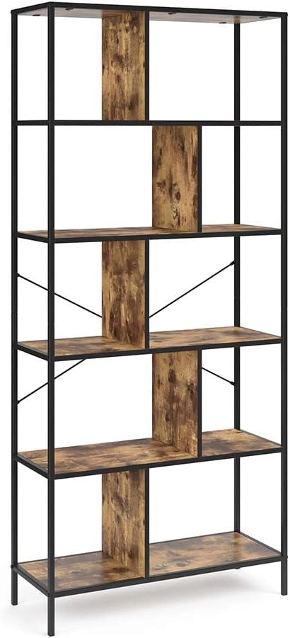 Loft Libreria FYRK Scaffale a muro Scaffale verticale Ordine Vintage 146x80 Betón