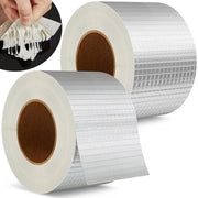 Tappo impermeabile in butile - Autoadesivo - Alluminio - Nastro per riparazioni di gocce - Infissi - Rotture di tubi - 12mm x 100mm x 10mm