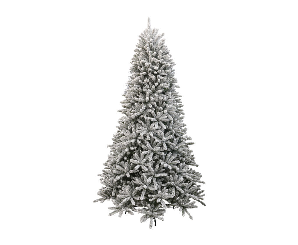 Albero di Natale Artificiale Innevato 240 cm 106 Rami Eucalipto del Gargano