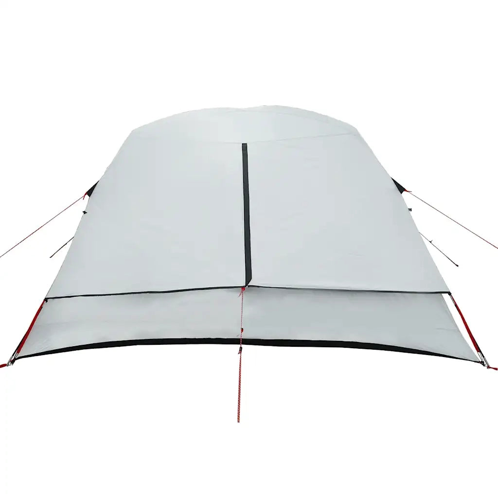 Tenda Campeggio a Cabina 4 Persone-Tenda per Escursionismo Bianca Tessuto Impermeabile