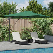 Ombrelloneda-Ombrello da giardino balcone Verde 286 x 284 x 270 cm Alluminio e Poliestere