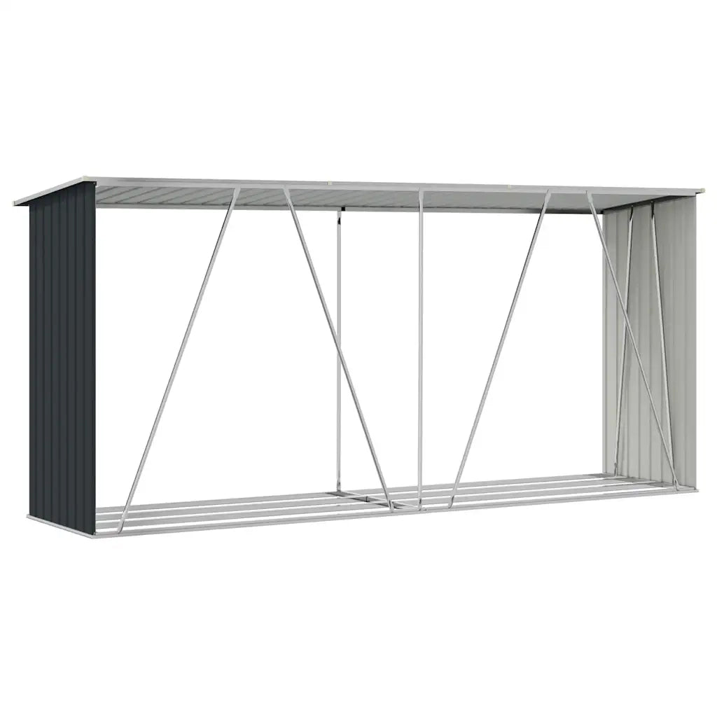 Capannone da Giardino in Acciaio Zincato 330x84x152cm Antracite CFW5208957