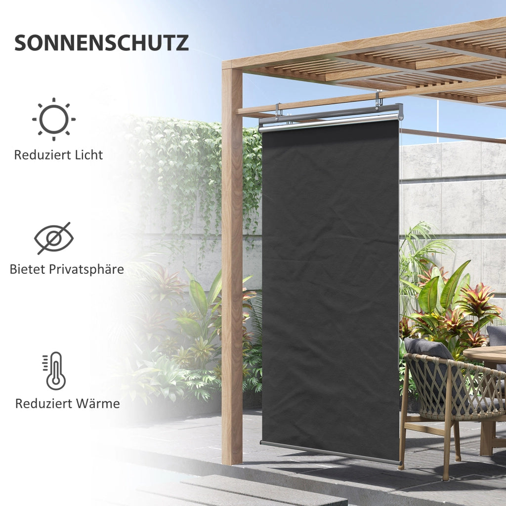 Tenda da sole verticale ¨C zephmum ¨C grigio scuro 124x222 cm
