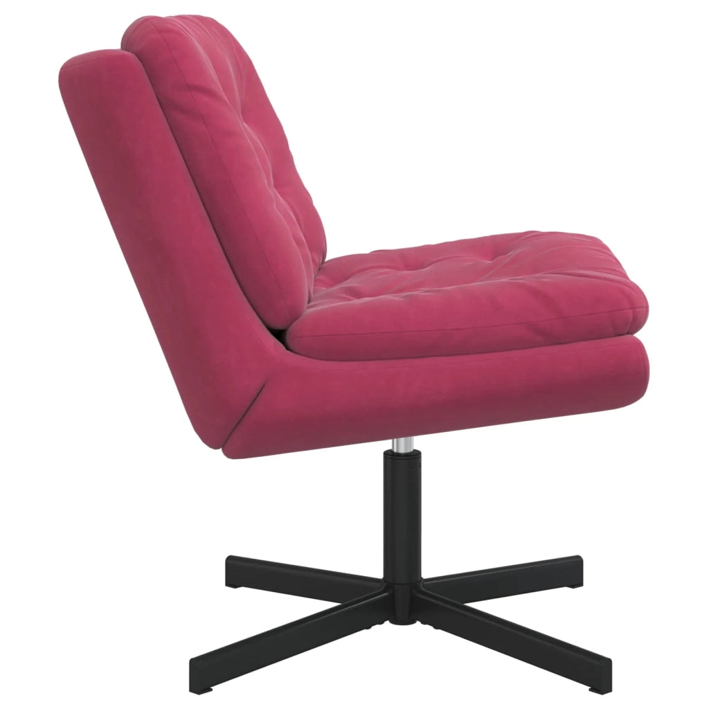 Poltrona Relax con Base Girevole Rosso Vino 63 x 75 x 76 cm 42007364