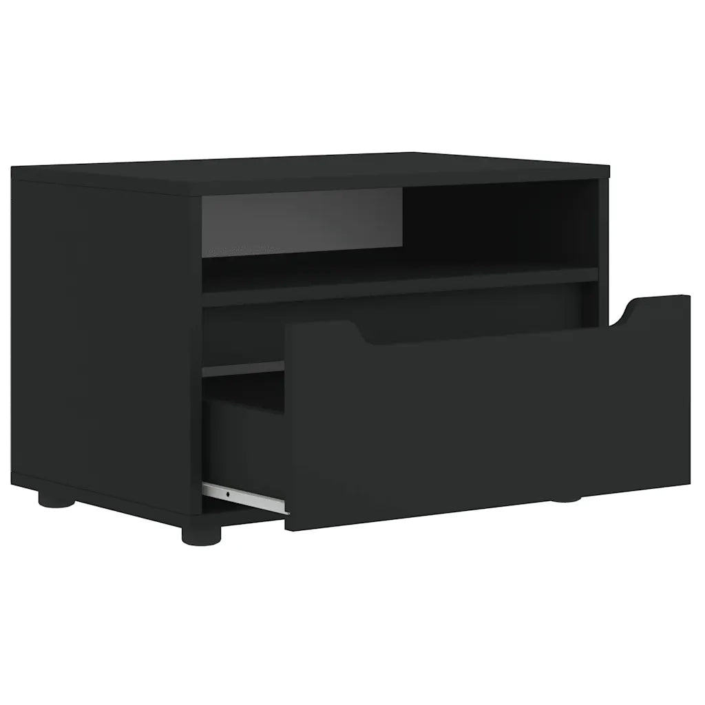 Mobile TV VISNES Nero 60x40x38 cm in Legno Multistrato 4108289