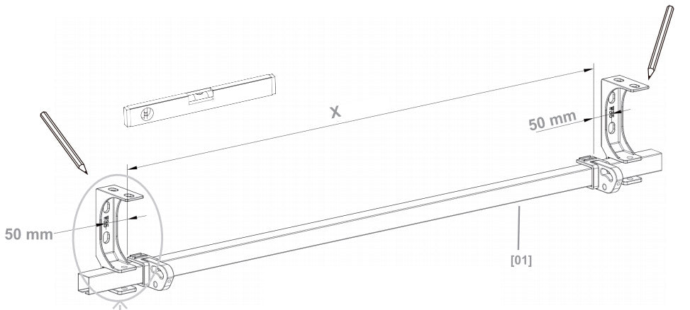 Tenda da Sole Barra Quadra 200x250 cm Tessuto in Poliestere Riga Verde
