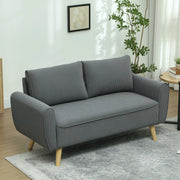 DIVANO 2 POSTI in velluto a coste 145x75x78 cm grigio scuro